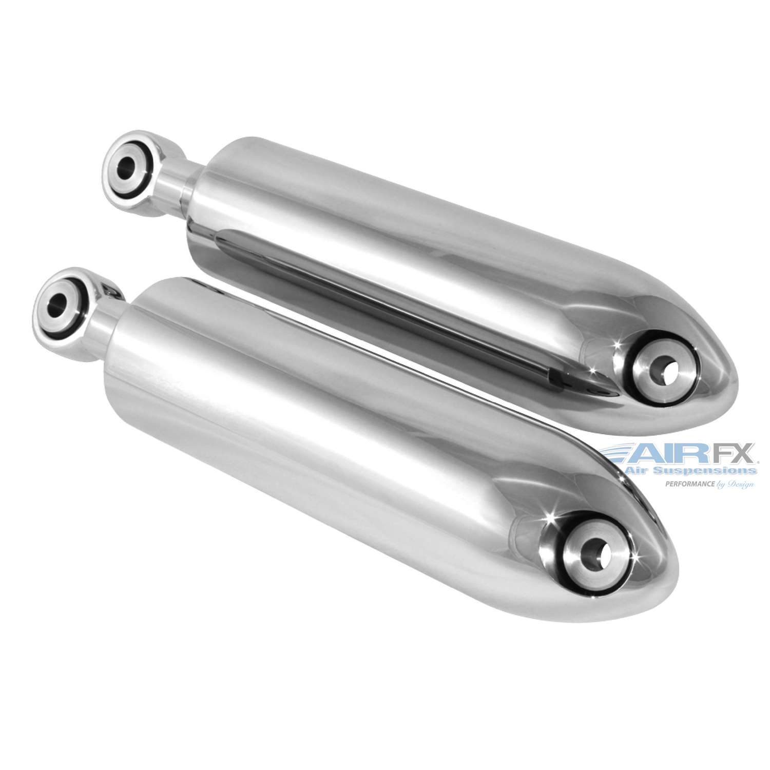 Rear bullet shock pair with chrome finish. Fit 2005-2018 Harley Sportster (FXA-2011-C-HS) [+$1,285.00]