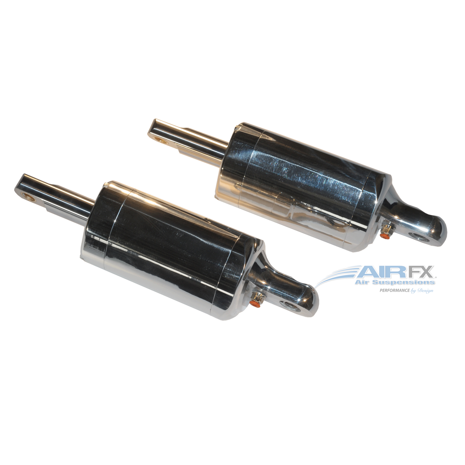 Rear magnum shock pair with polished finish, 4 inch stroke, 9.25-13.25 inch pin to pin travel. Fits 2000-2008 Harley FL/Touring Models with modified rear fender 2009-2018 Harley FL/Touring Models (FXA-2010-P-S) [+$1,155.00]