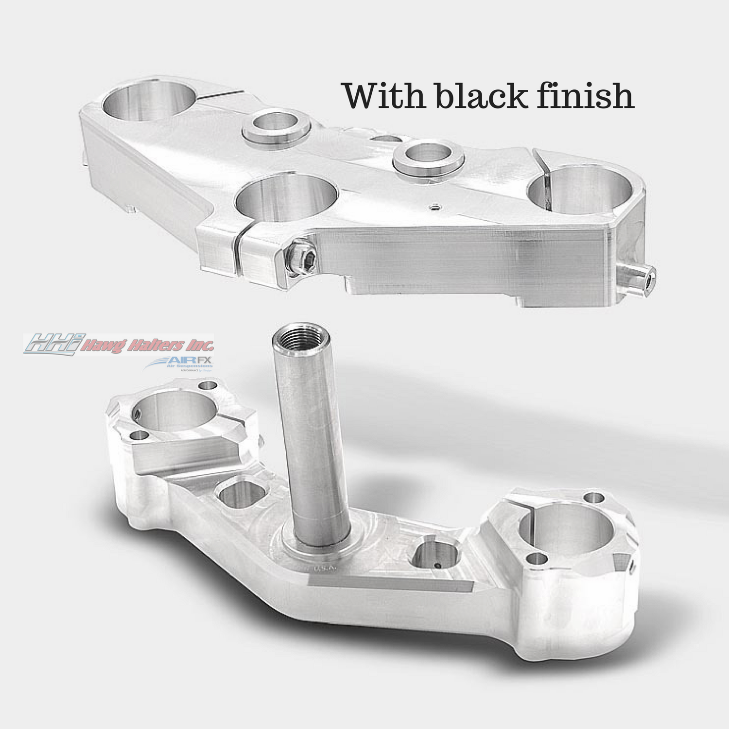 Bolt-On triple tree kit for a 23 '' wheel. Black anodized. Fits 2014-2018 FL touring (49FLAX23) [+$829.00]