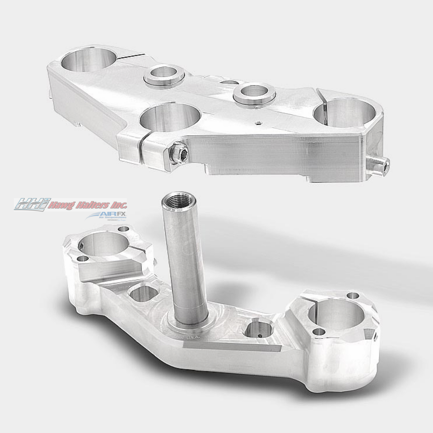 Bolt-On triple tree kit for a 23'' wheel. Machine finish. Fits 2014-2018 FL touring (49FLMX23) [+$749.00]