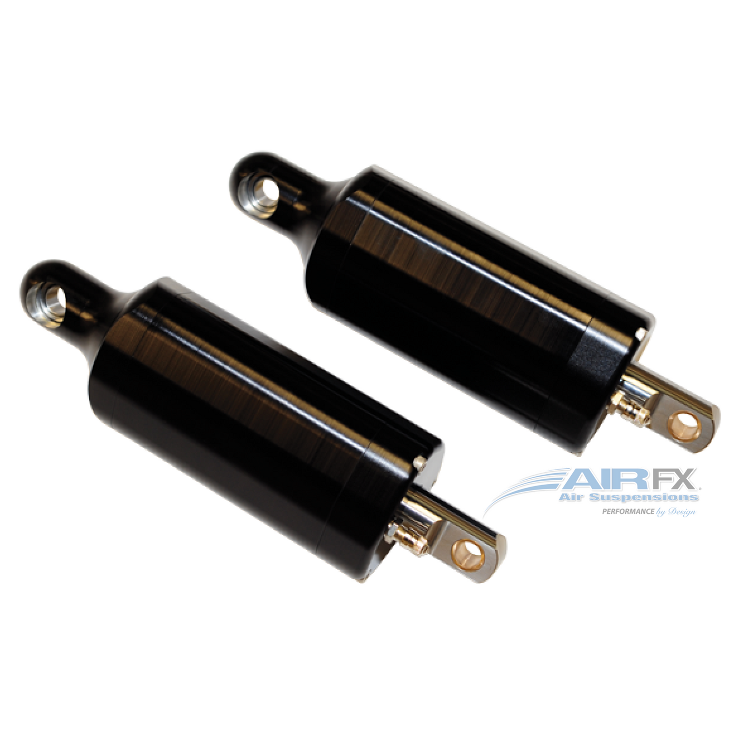 Rear magnum shock pair with black hardcoat anodized finish, 10-13 inch pin to pin travel. Fits 2000-2018 Harley FL/Touring, stock stroke (FXA-2009-B) [+$1,099.00]