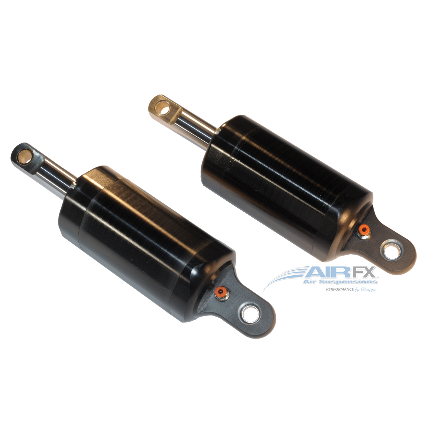 Rear magnum shock pair with black hardcoat anodized finish, 10-13 inch pin to pin travel. Fits 2000-2018 Harley FL/Touring, stock stroke - FXA-2009-B [+$1,099.00]