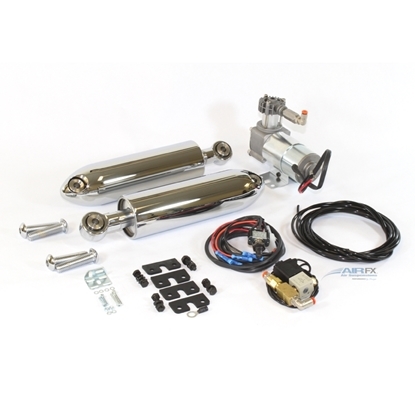 Picture of Bullet shock pair, Black/Chrome, Sportster 2005-2018