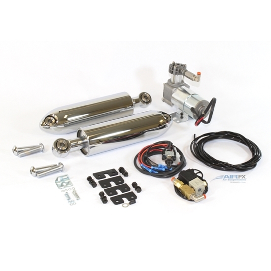 Picture of Bullet shock pair, Black/Chrome, Sportster 2005-2018