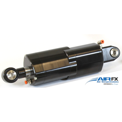 Rear mono-shock with hard coat anodized black finish. Fits 2018+ Harley Softail