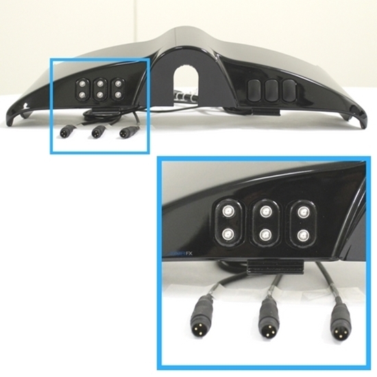 Picture of Triple Micro Buttons, Black, 2014+ HD FL Touring Dash